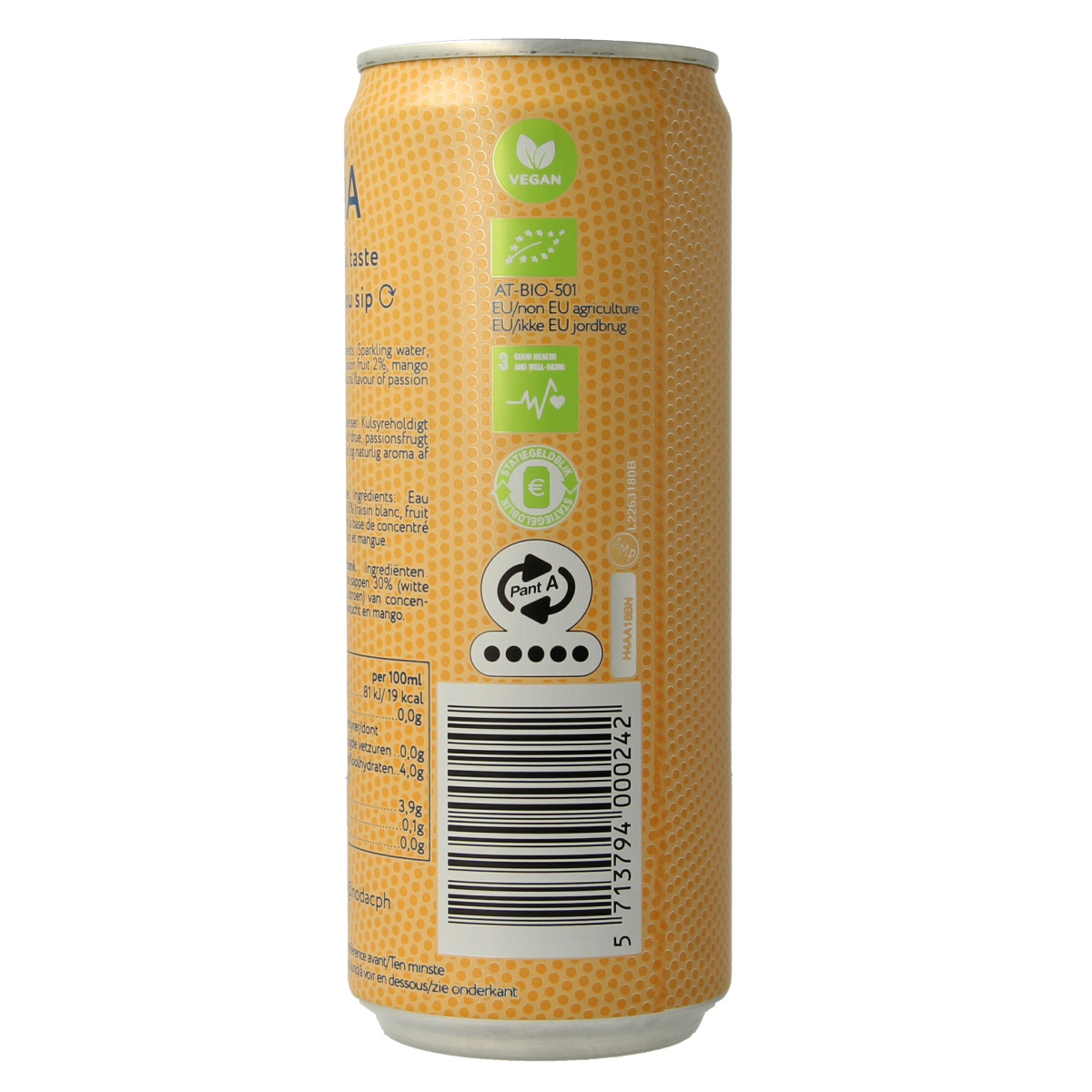 Noda Mango passion fruit biologisch 330 ml