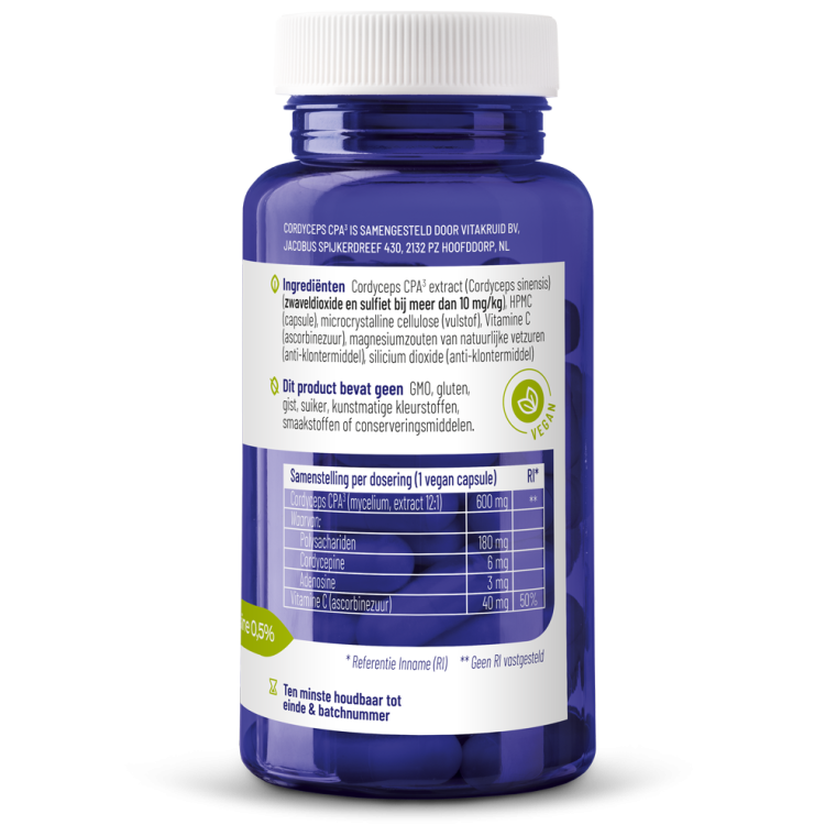 Vitakruid Cordyceps 60 vcaps