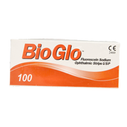 Bausch & Lomb glo fluorescine strips biologisch 100 stuks
