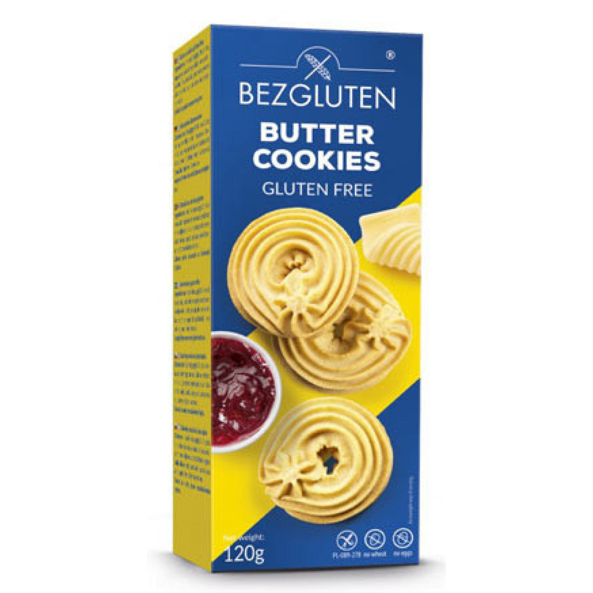 Bezgluten butter cookies 120 gram