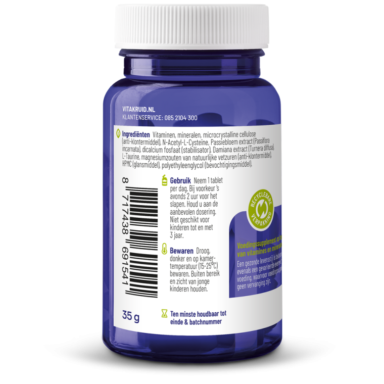 Vitakruid Multi nacht man 30 tabletten