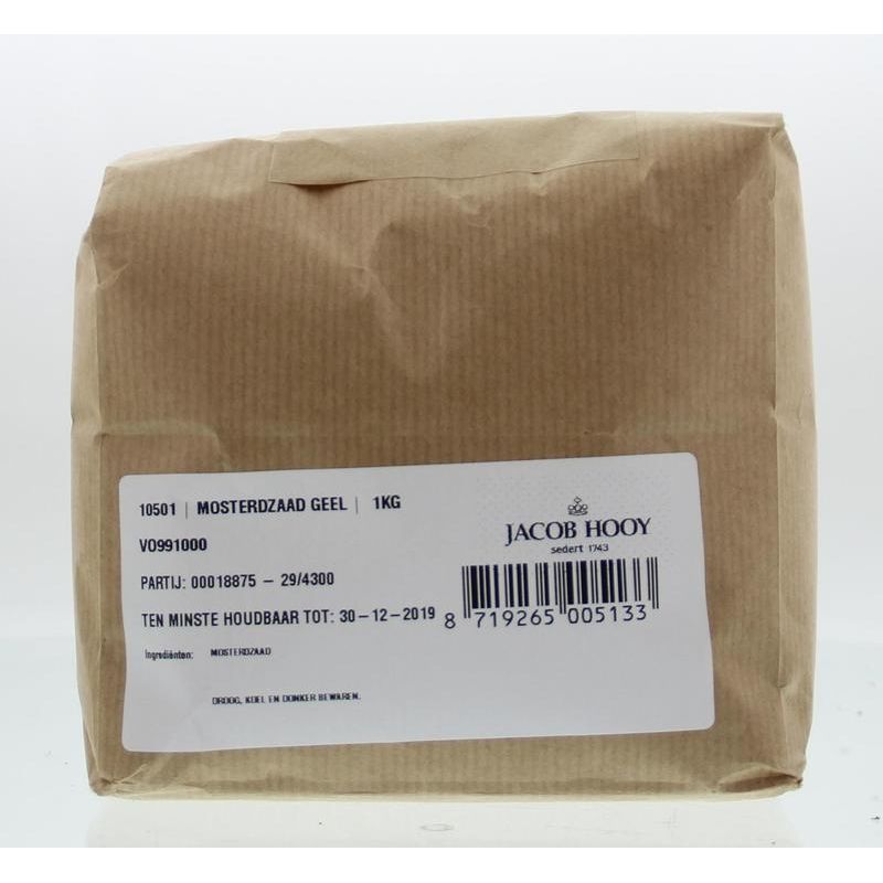 Jacob Hooy Mosterdzaad geel/wit 1 kg