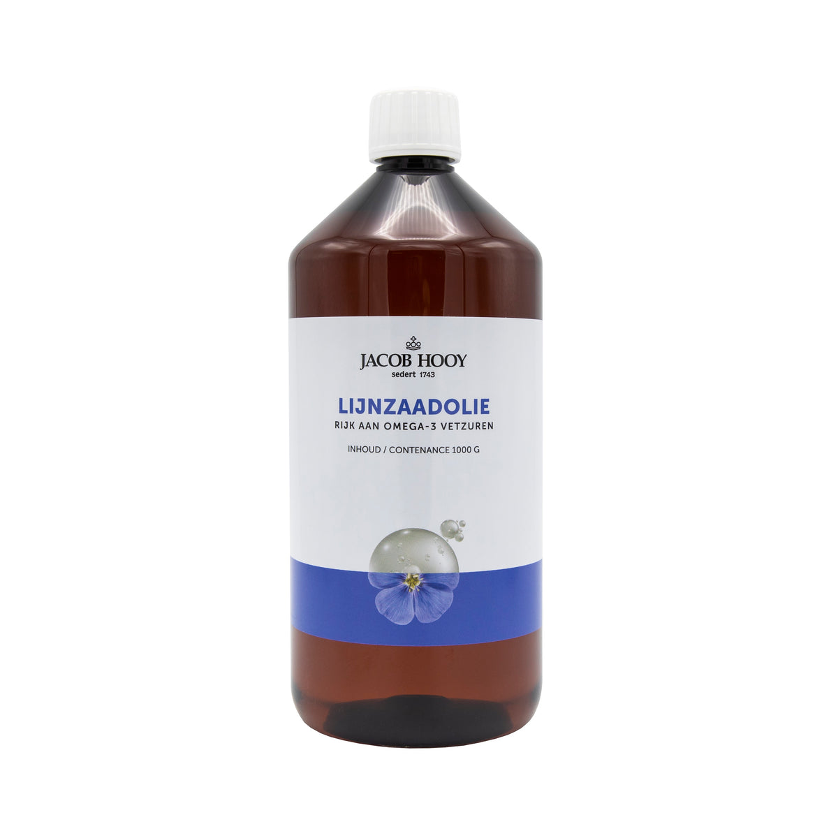 Jacob Hooy Lijnzaad olie inwendig 1 liter