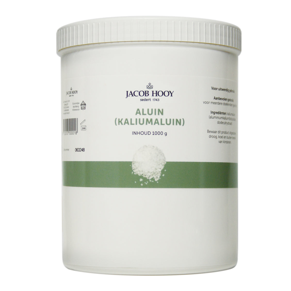 Jacob Hooy Aluin meelkristal pot 1 kg