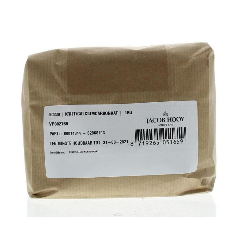 Jacob Hooy Krijt calciumcarbonaat 1 kg