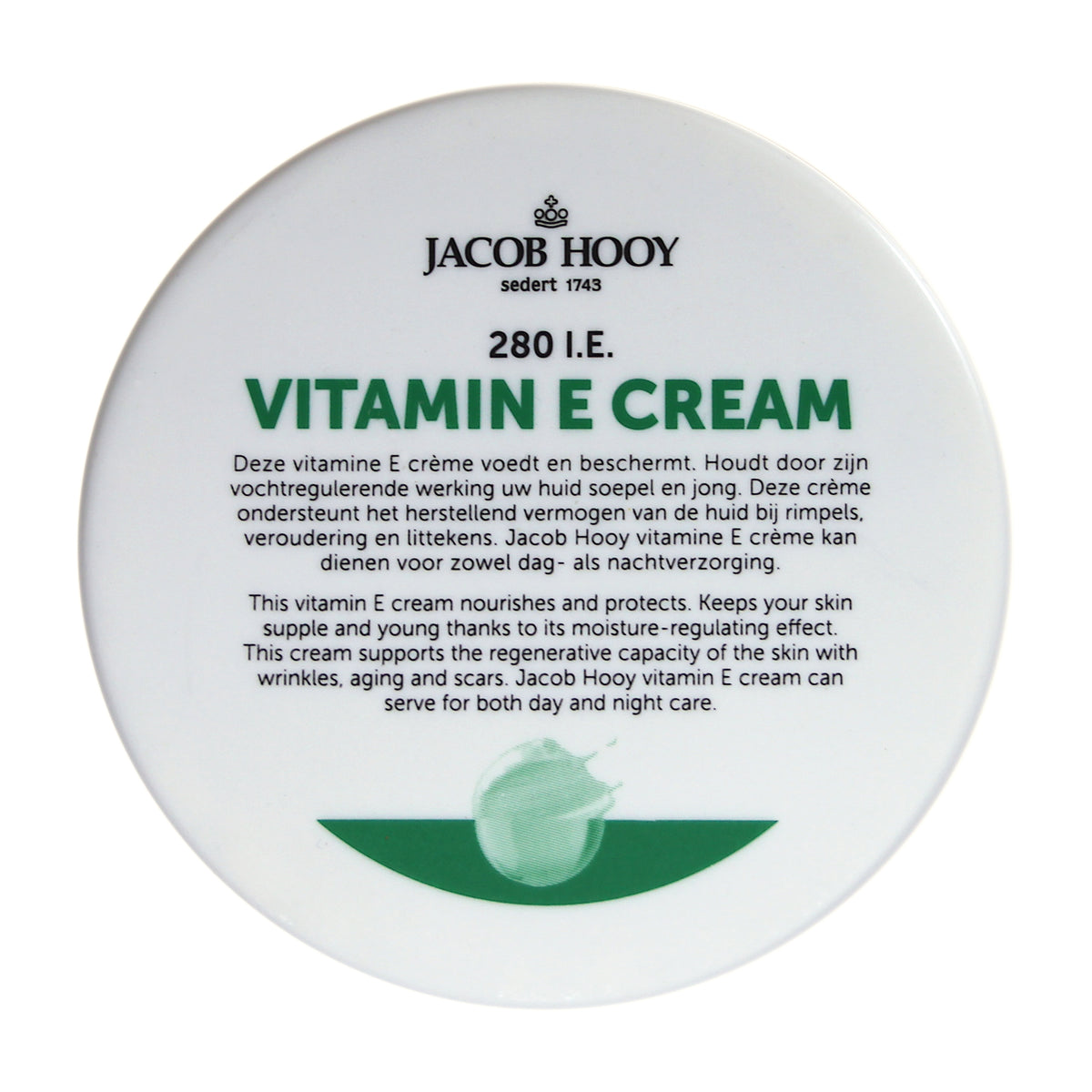 Jacob Hooy Vitamine E creme 140 gram