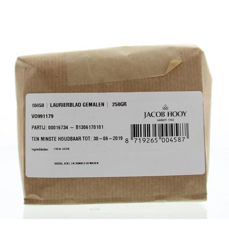 Jacob Hooy Laurierblad gemalen 250 gram