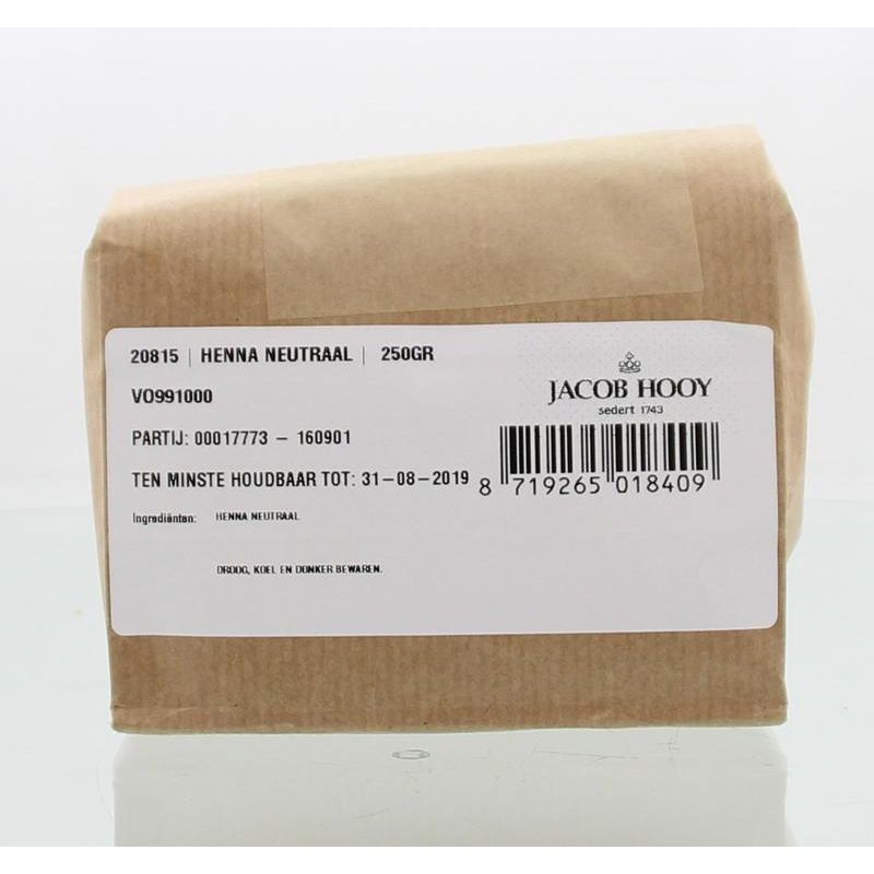 Jacob Hooy Hennapoeder neutraal 250 gram