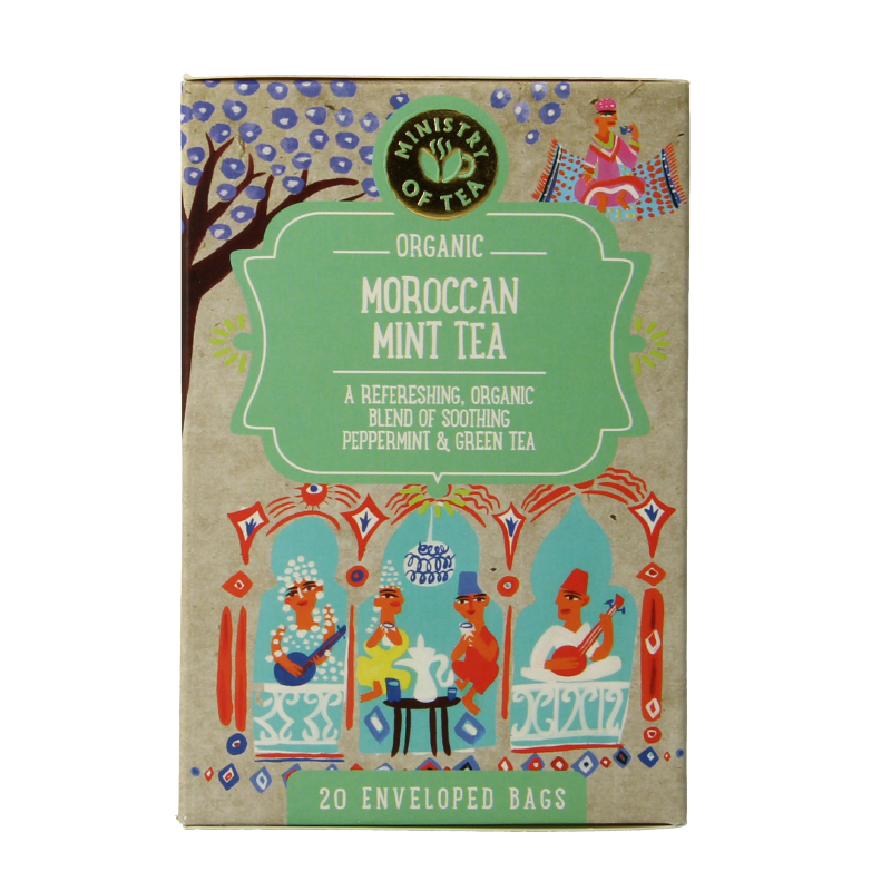 Ministry Of Tea Moroccan mint tea bio 20 zakjes