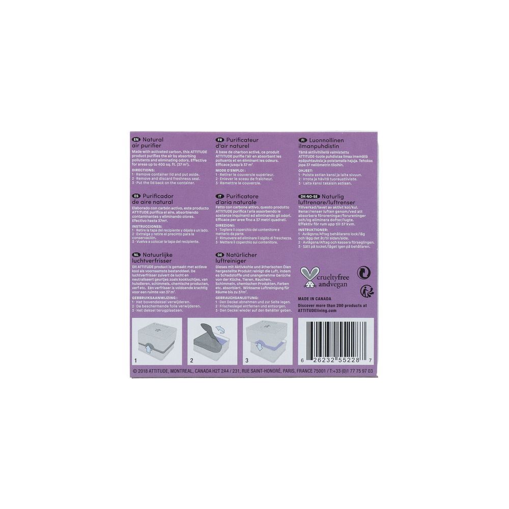 Attitude Nature+ Luchtverfrisser Eucalyptus & Lavendel 227 gram