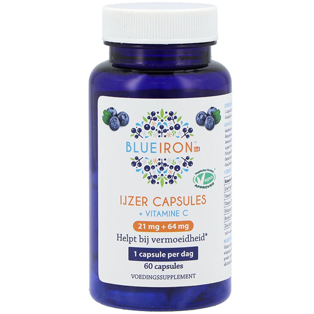 Blue Iron Ijzer & Vitamine C 60 vcp