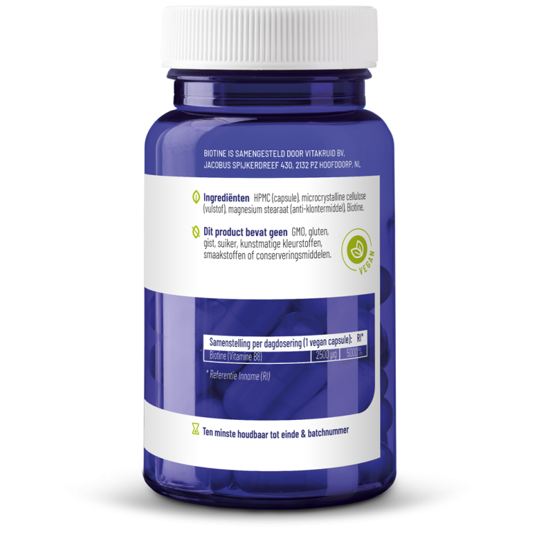 Vitakruid Biotine 2500 mcg 90 vcaps
