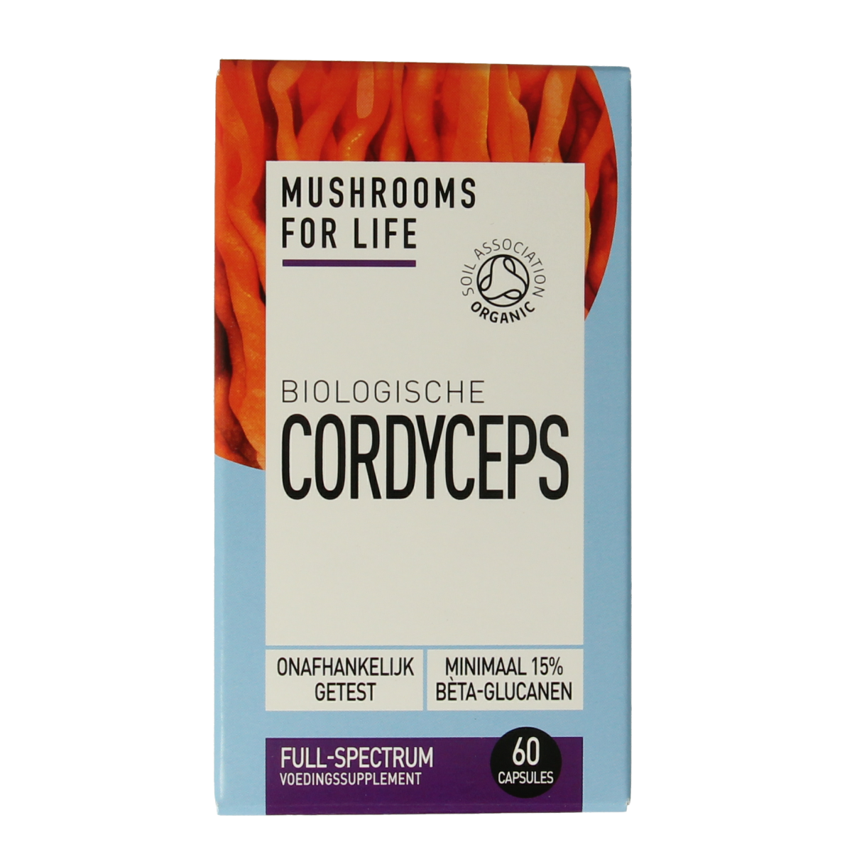Mushrooms For Life Cordyceps biologisch 60 capsules
