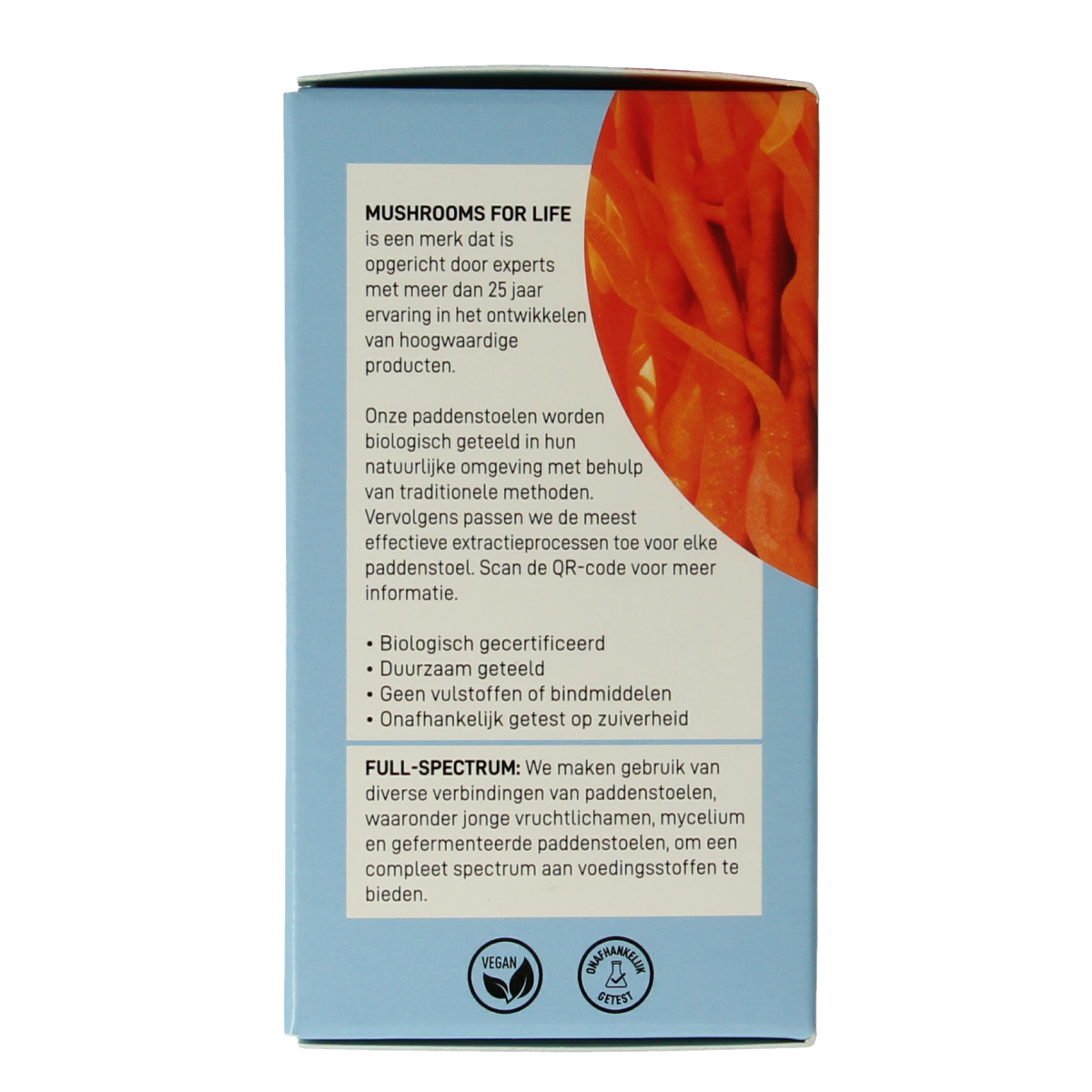 Mushrooms For Life Cordyceps biologisch 60 capsules