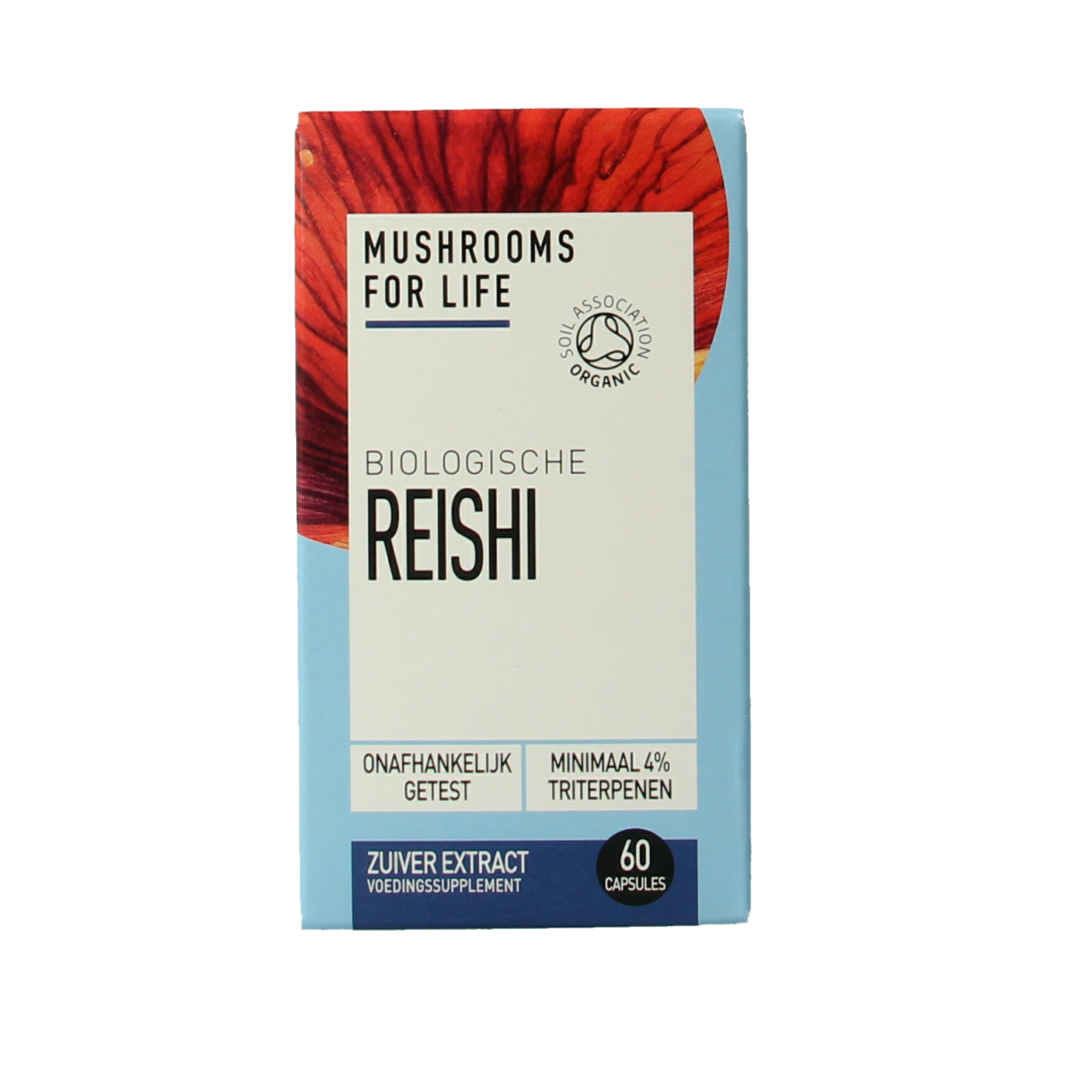 Mushrooms For Life Reishi biologisch 60 capsules