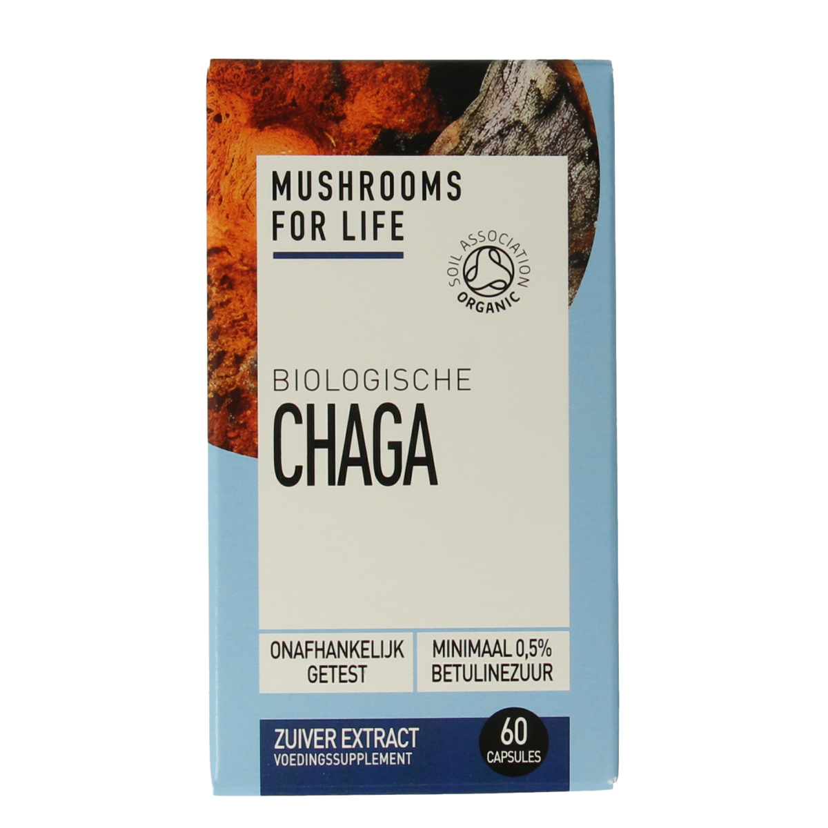 Mushrooms For Life Chaga biologisch 60 capsules