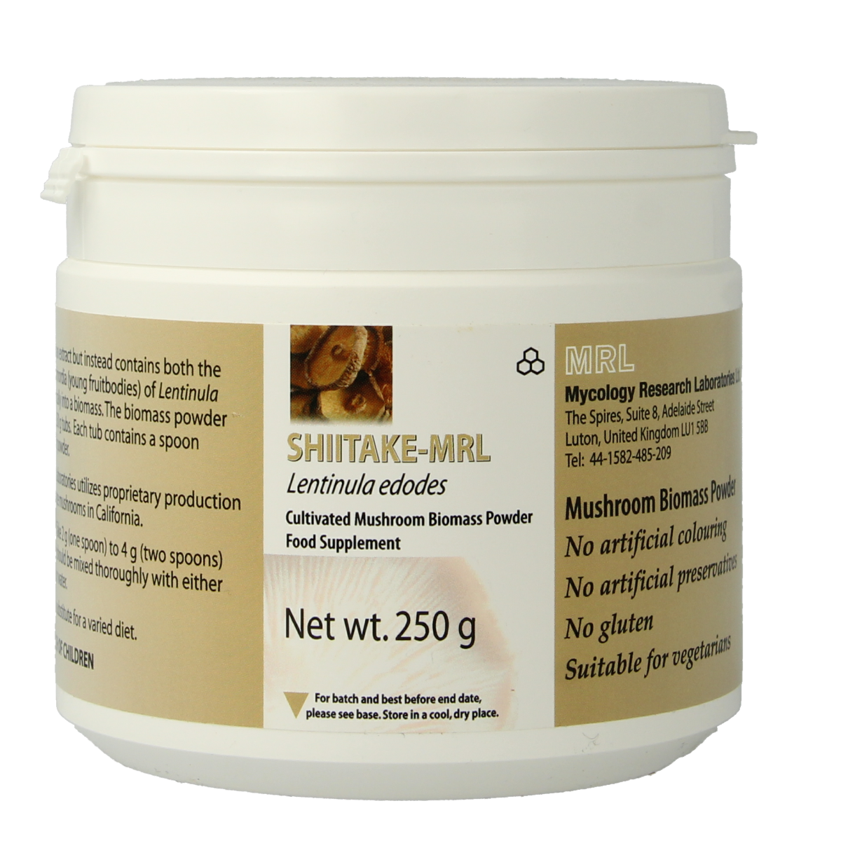 MRL Shiitake poeder 250 gram