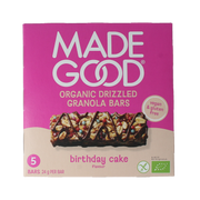 MadeGood Granola bar birthday cake bio 5 stuks