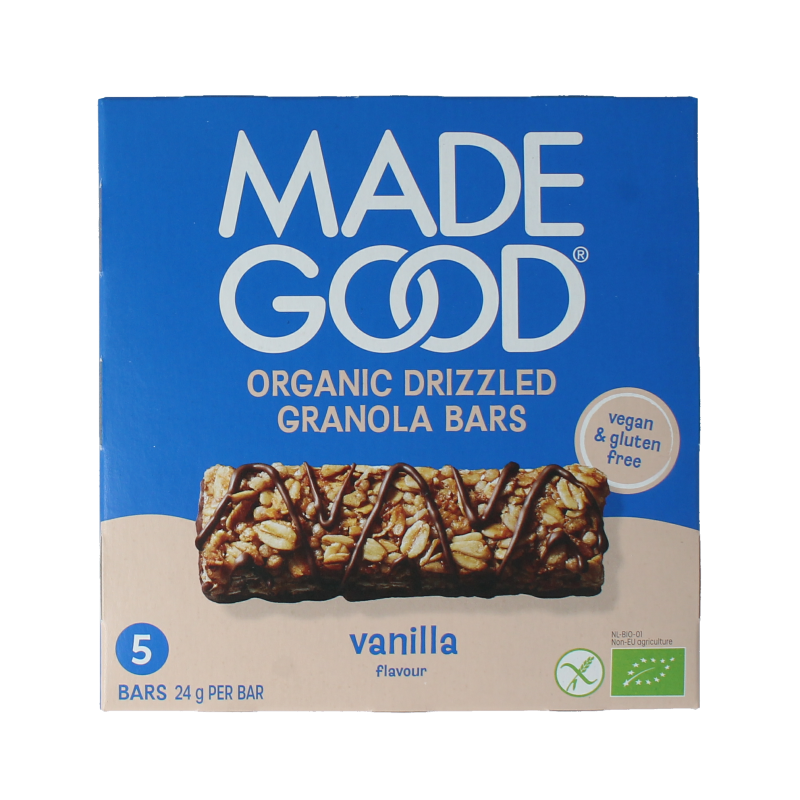 MadeGood Granola bar vanilla bio 5 stuks