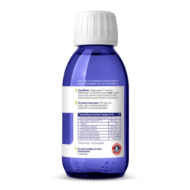 Vitakruid Omega-3 Visolie 1200 TG 125 ml