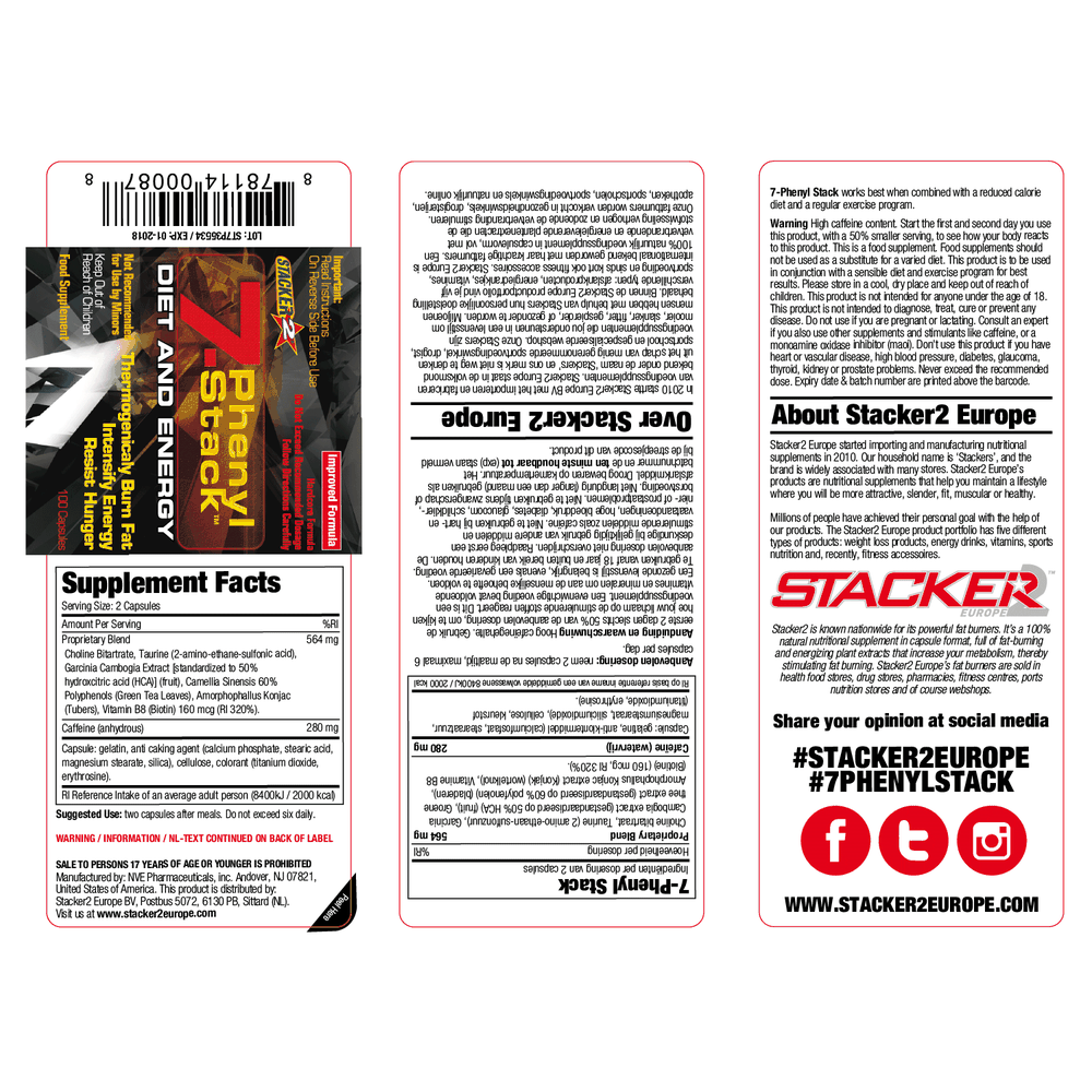 Stacker 7-Phenyl Capsules 100 cp
