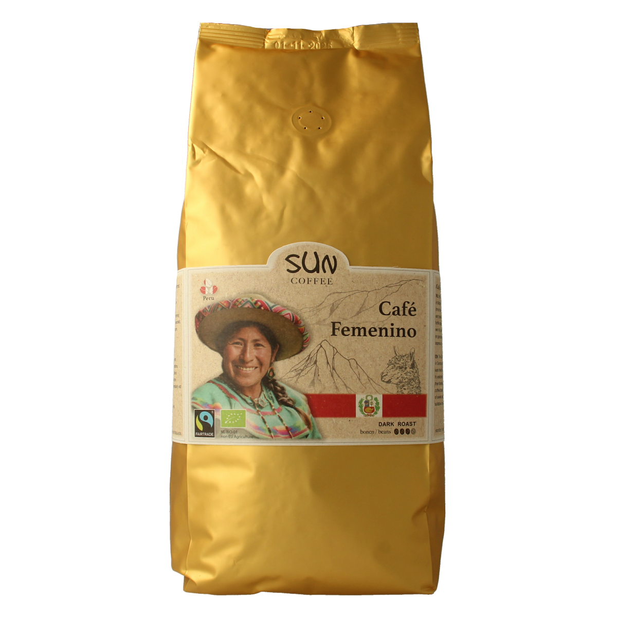 Sun Coffee Cafe femenino bonen dark roast 1 kg