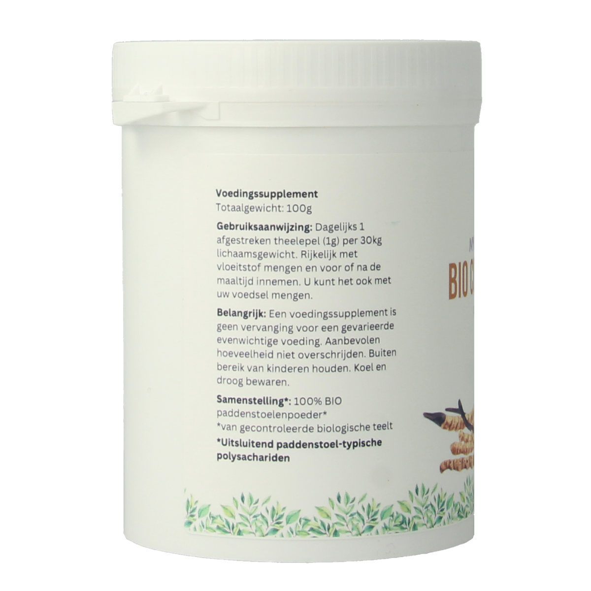 Mycopower Cordyceps sinensis poeder biologisch 100 gram
