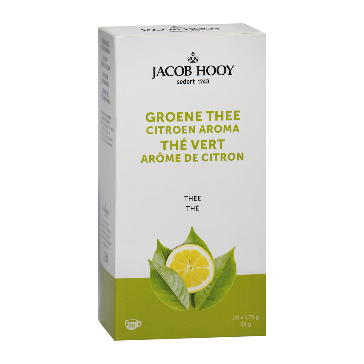 Jacob Hooy Groene thee citroen 20 zakjes
