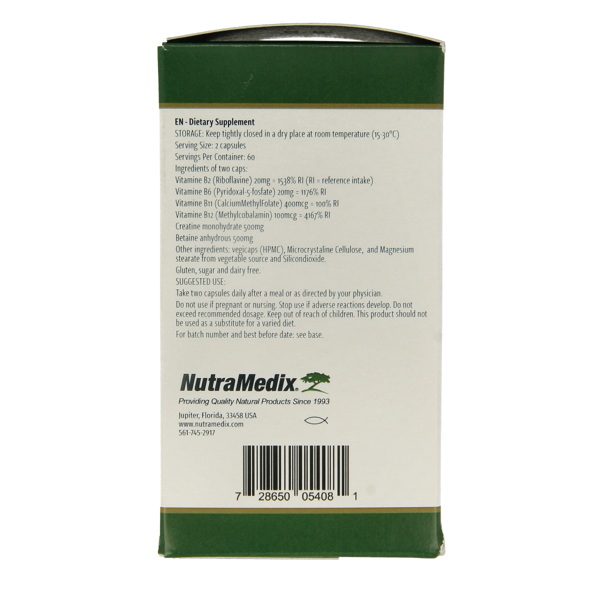 Nutramedix Methyl compleet 120 vcaps