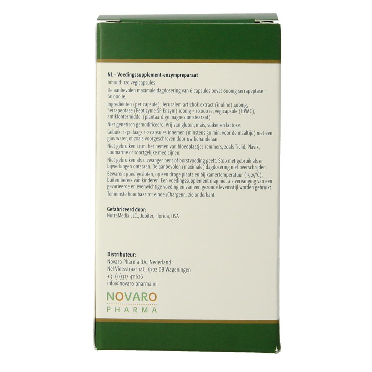 Nutramedix Serrapeptase 500 mg 120 vcaps
