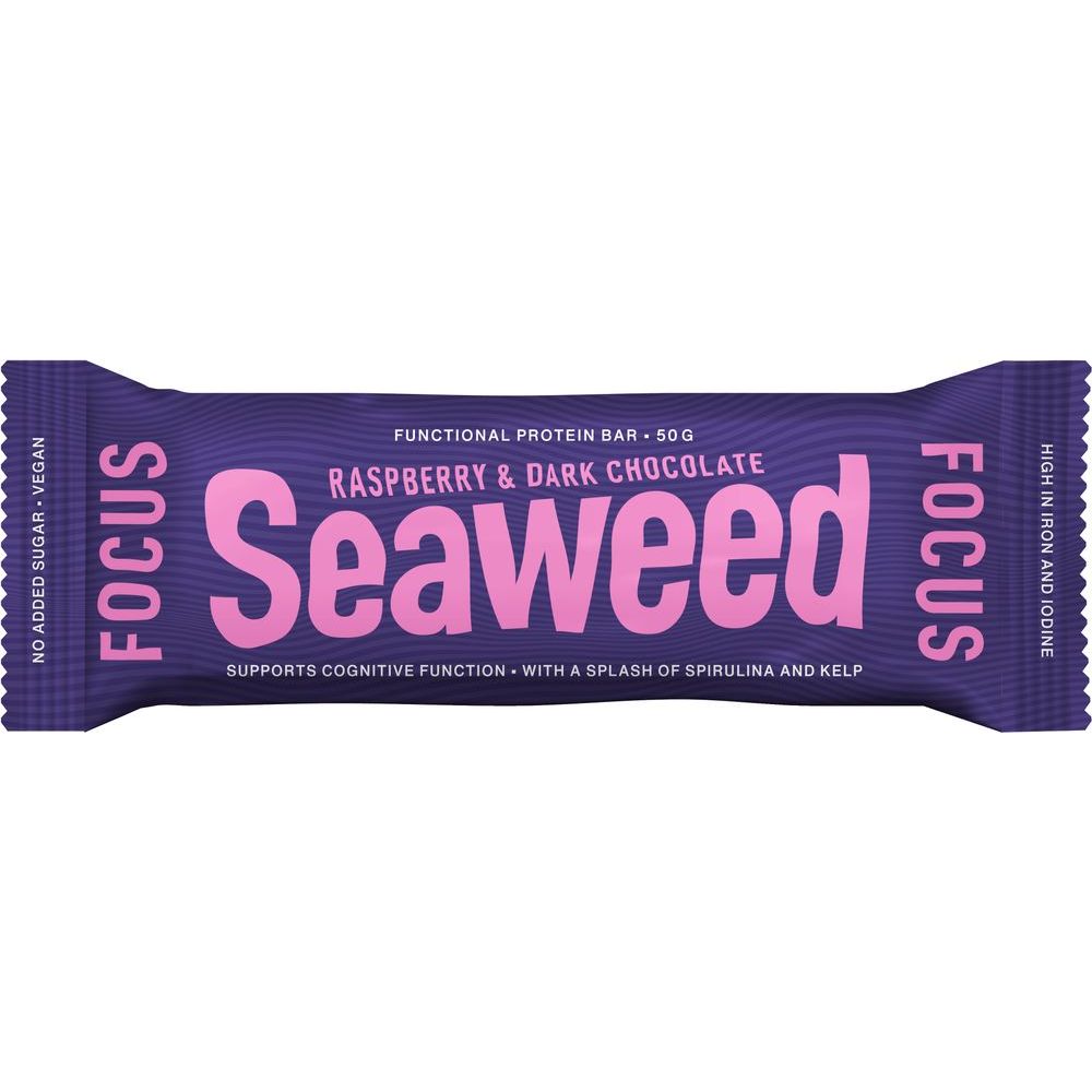 Seaweed & Friends Seaweed proteinbar focus raspberry 50 gram