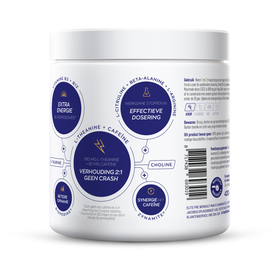 Vitakruid Elite Pre Workout Man 420 gram