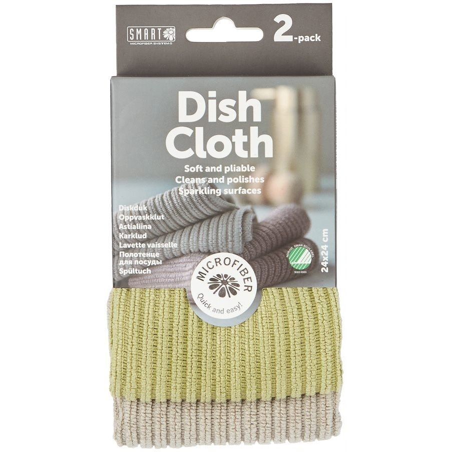 Smart Microfiber System Microvezel Vaatdoek Groen 2 st