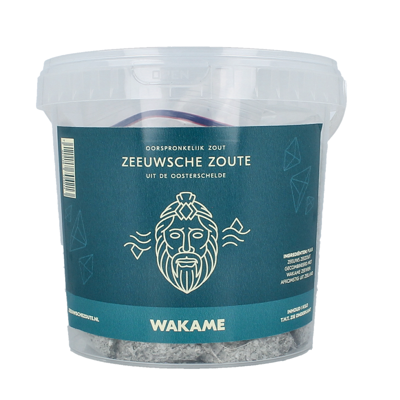 Zeeuwsche Zoute Zout met wakame in emmer 1 kg