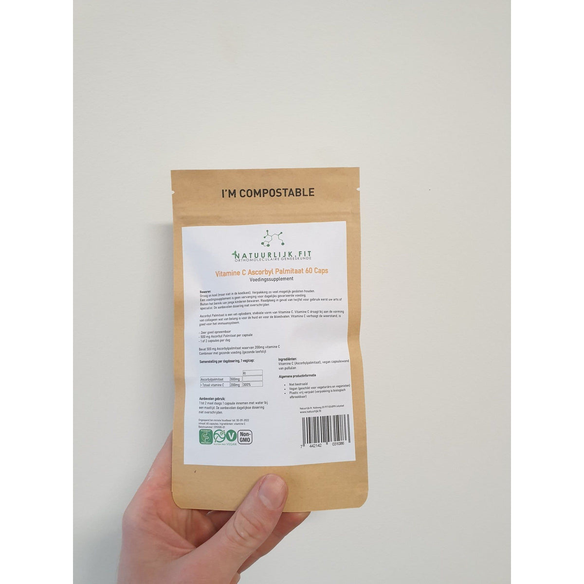 Natuurlijk.fit Vitamine C ascorbylpalmitaat 60 capsules