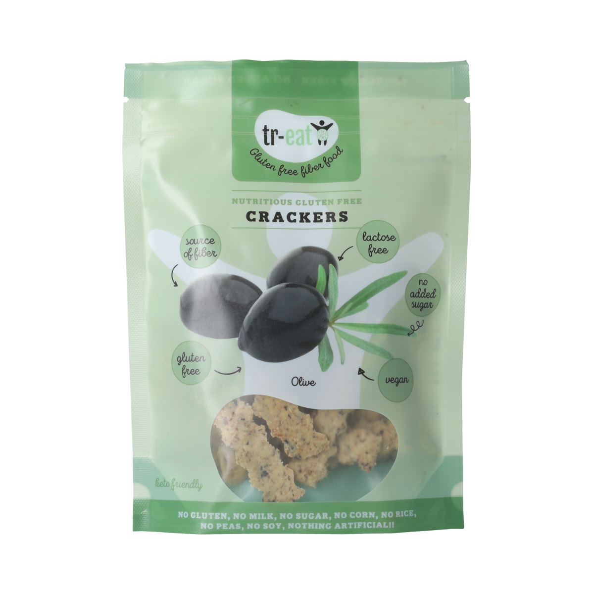 Treat Crackers olijf 80 gram