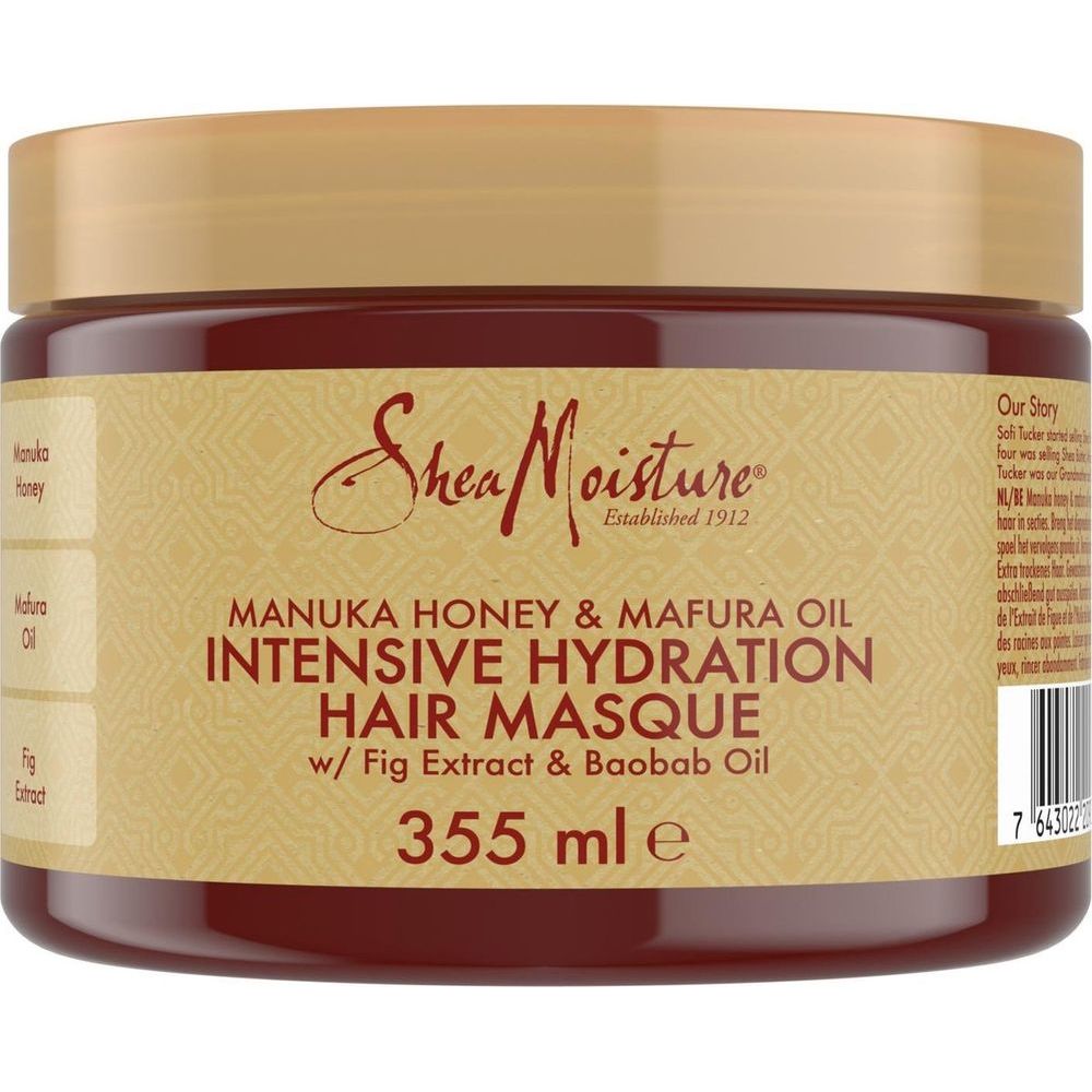 Shea Moisture Haarmasker Manuka Honey & Mafura Oil Intensive Hydration 355 ml