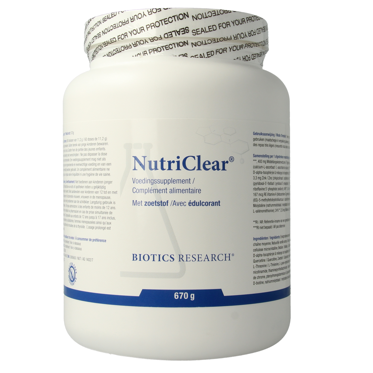 Biotics Nutriclear 670 gram