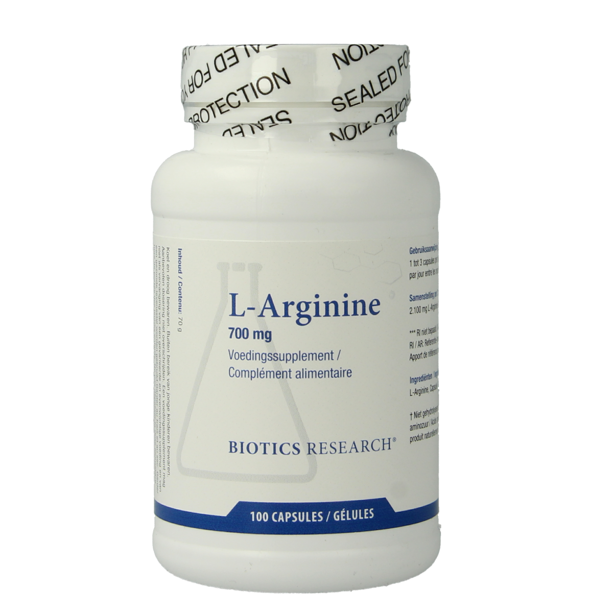 Biotics L-Arginine 700 mg 100 capsules