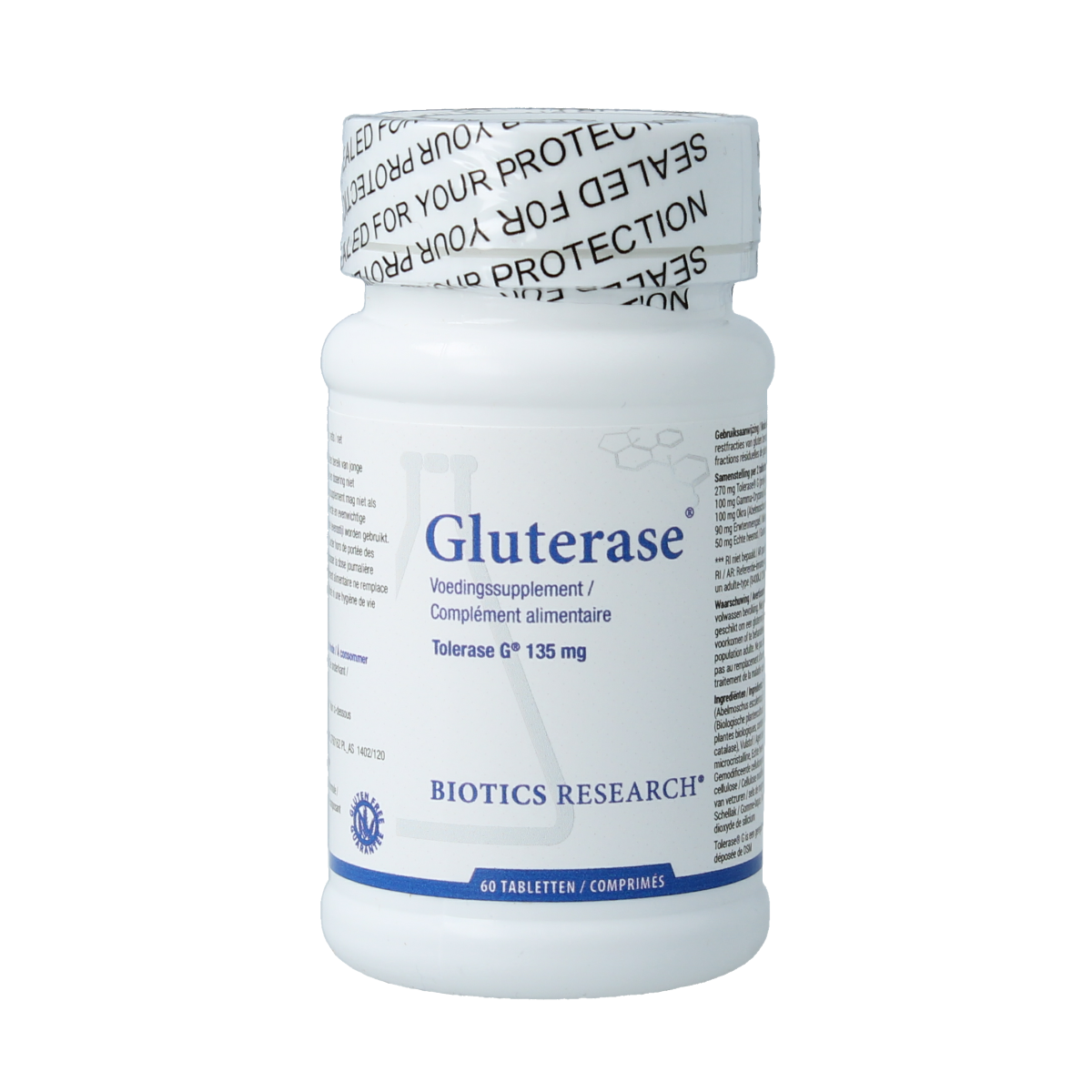 Biotics Gluterase 60 tabletten