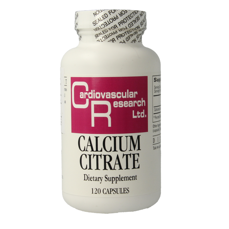 Cardio Vasc Res Calcium citraat 165mg 120 capsules