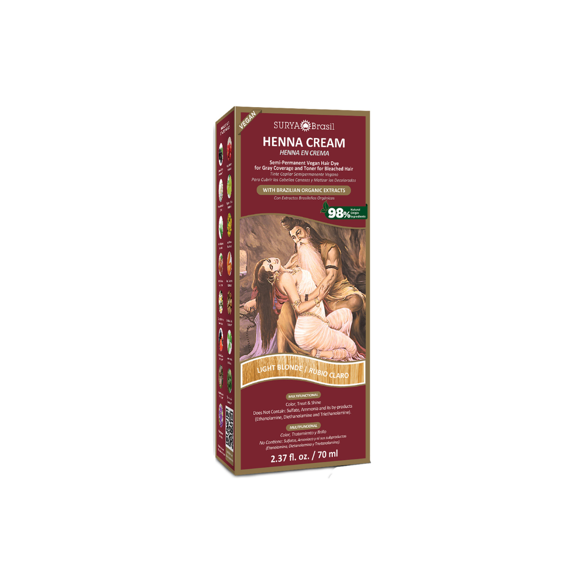 Surya Brasil Henna haarverf creme licht blond 70 ml