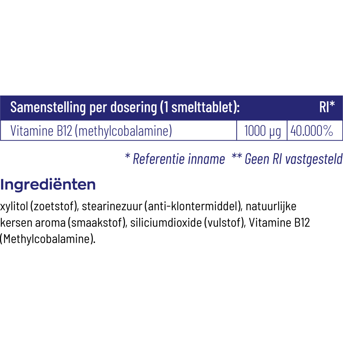 Vitakruid B12 1000 mcg Methylcobalamine