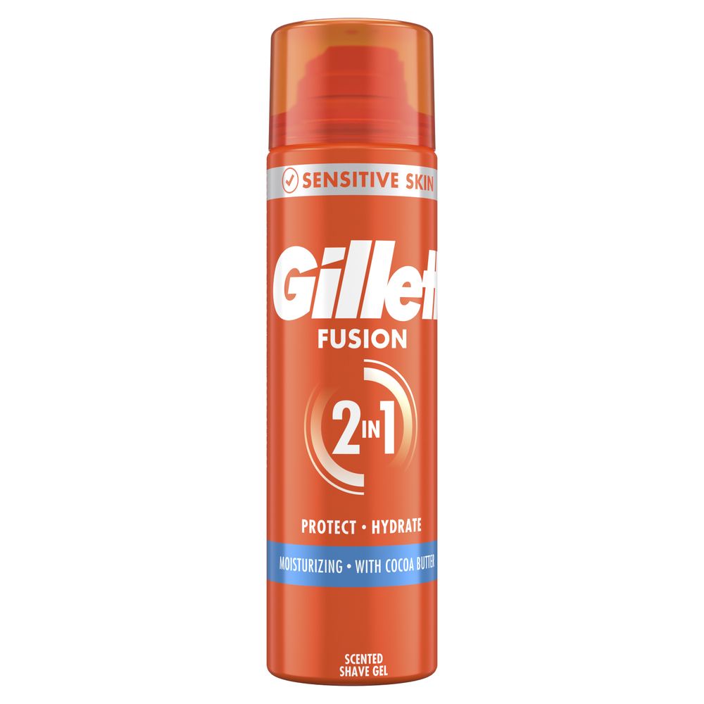 Gillette Fusion Scheergel Moisturize 2-in-1 200 ml