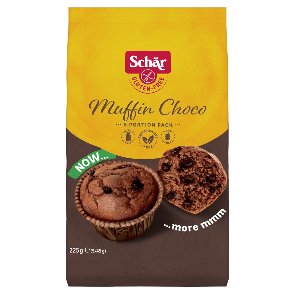 Schar Muffins Choco Glutenvrij 225 gr