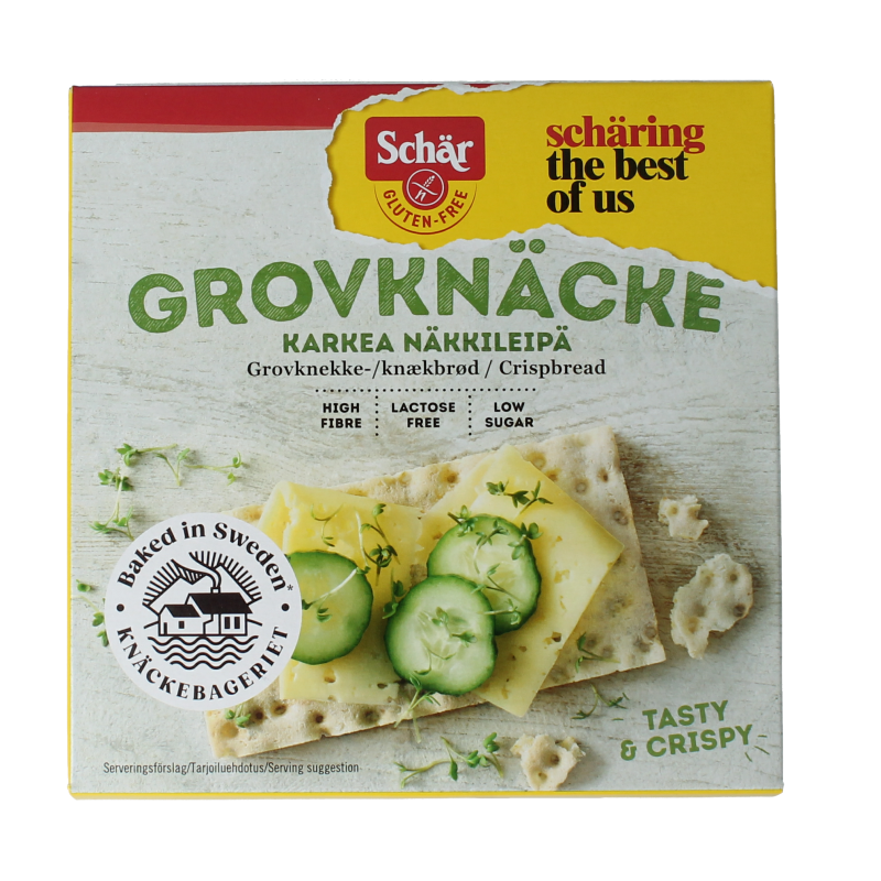 Schar Knackebrod vezelrijk glutenvrij 215 gram