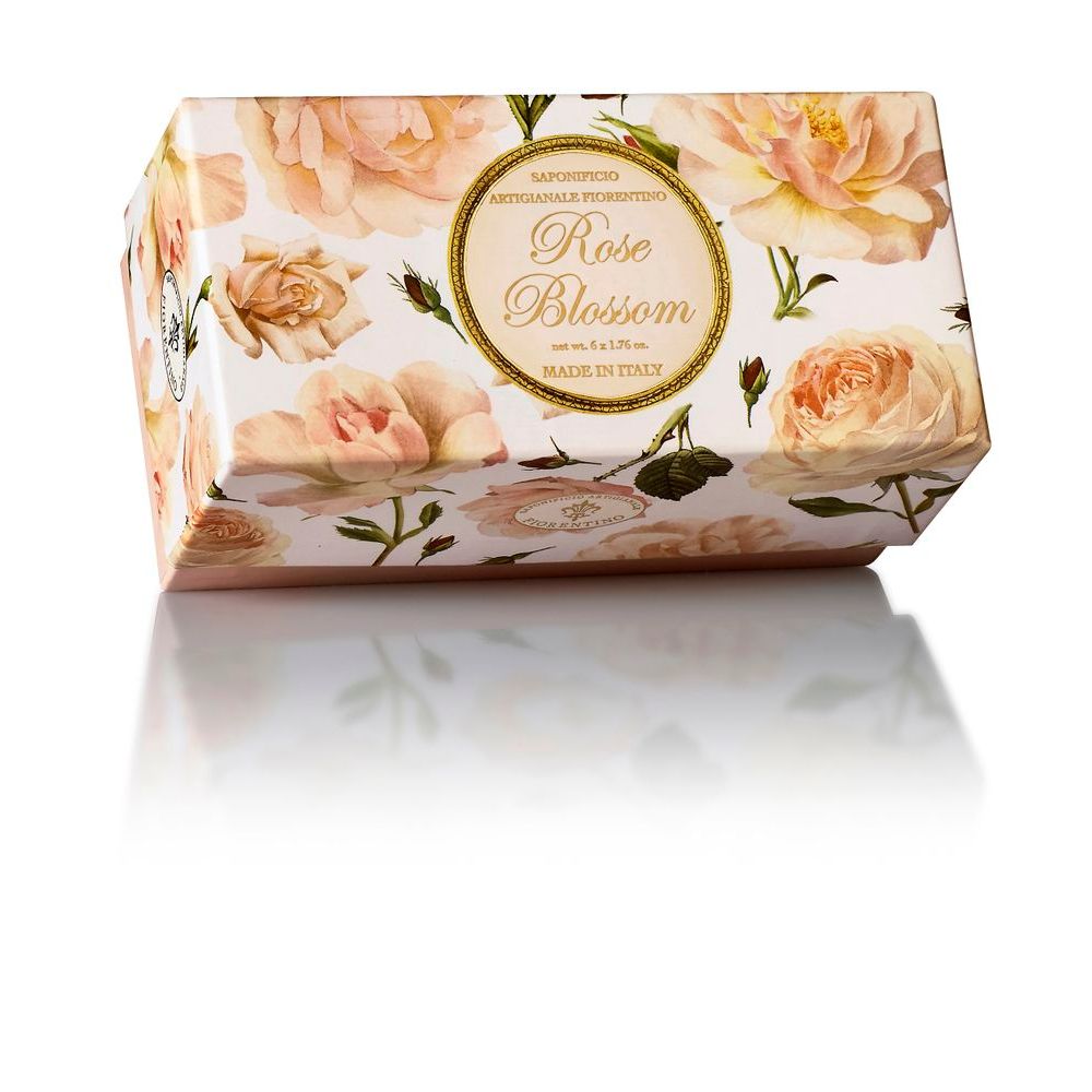 Saponificio Artigianale Fiorentino Rose Blossom Scented Soap 6 st