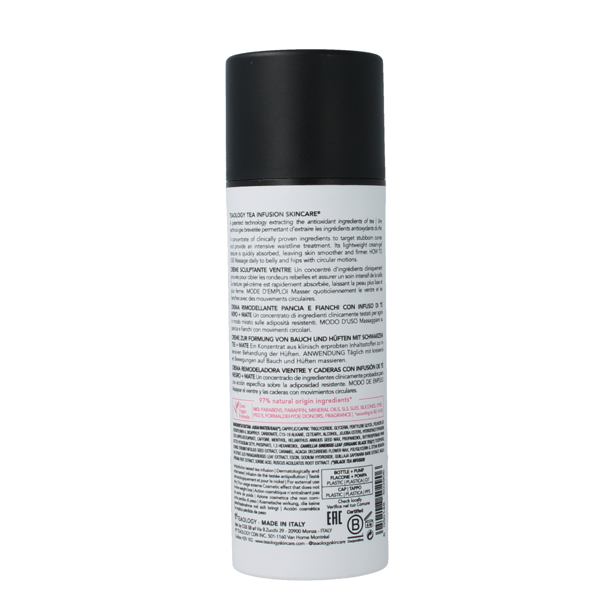 Teaology Black tea flat belly cream 150 ml