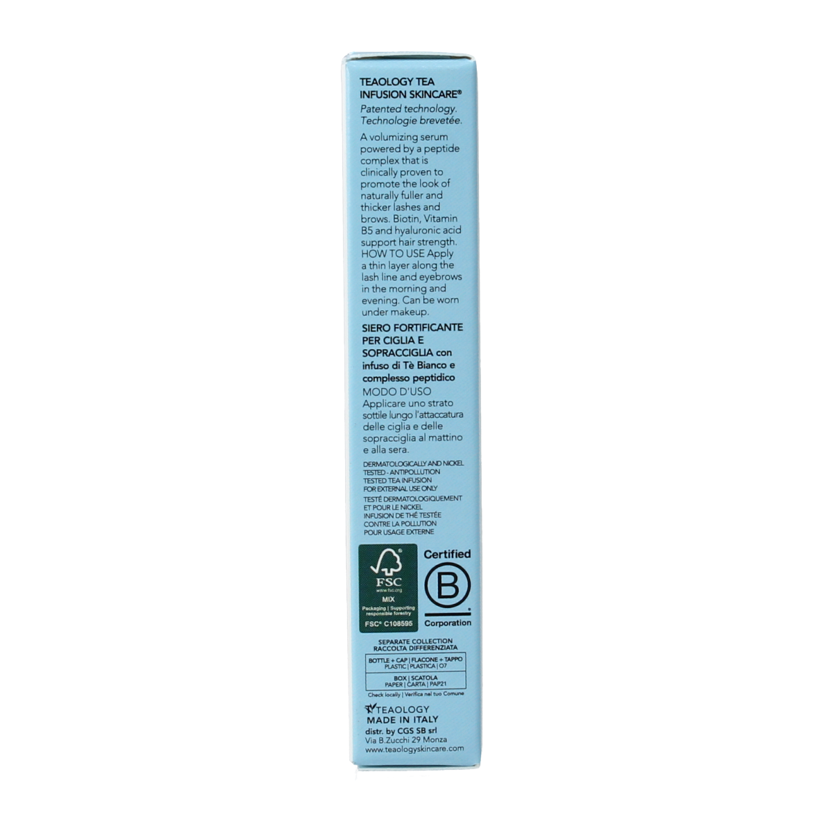 Teaology Lash and brow peptide infusion 5 ml