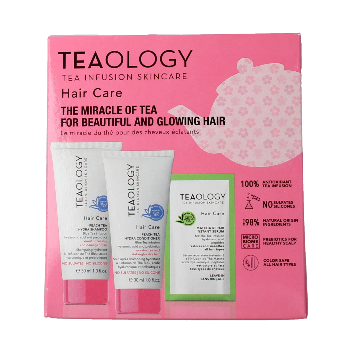Teaology Peach tea hair kit